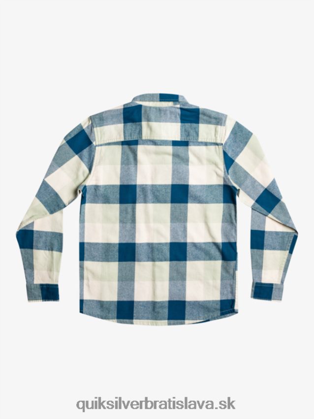Flanelová košeľa s dlhým rukávom, 8-16 rokov Quiksilver chlapci B80HXR2305 púštna šalvia materská muška