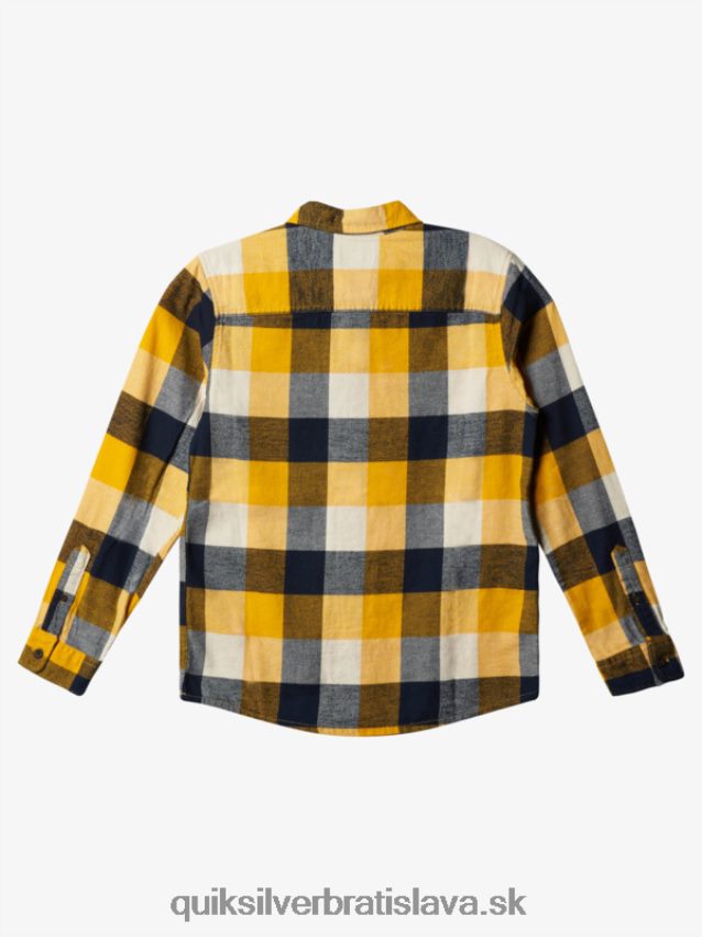 Flanelová košeľa s dlhým rukávom, 8-16 rokov Quiksilver chlapci B80HXR2306 matka breza 223