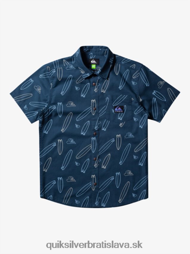 kde je moje tričko s krátkym rukávom Quiksilver chlapci B80HXR2009 polnočné námorníctvo kde je moja doska