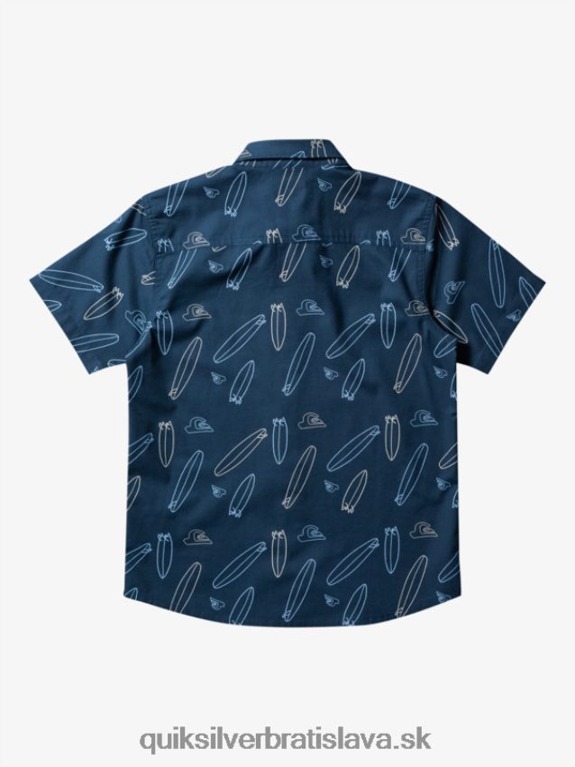 kde je moje tričko s krátkym rukávom Quiksilver chlapci B80HXR2009 polnočné námorníctvo kde je moja doska