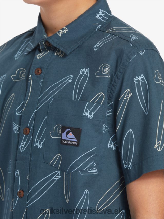 kde je moje tričko s krátkym rukávom Quiksilver chlapci B80HXR2009 polnočné námorníctvo kde je moja doska