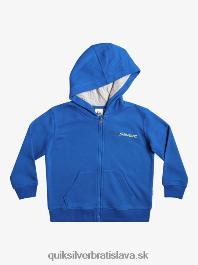 2-7 retro risk mikina na zips Quiksilver chlapci B80HXR2234 šnorchlovať modrá