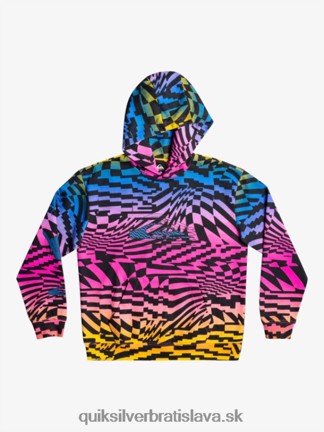 8-16 radikálne krát oversized mikina s kapucňou Quiksilver chlapci B80HXR2051 ružové glo radikálne časy 231