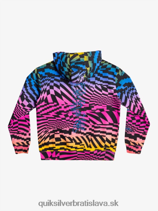 8-16 radikálne krát oversized mikina s kapucňou Quiksilver chlapci B80HXR2051 ružové glo radikálne časy 231