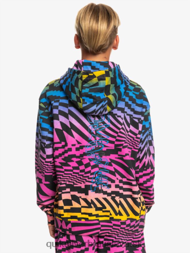 8-16 radikálne krát oversized mikina s kapucňou Quiksilver chlapci B80HXR2051 ružové glo radikálne časy 231