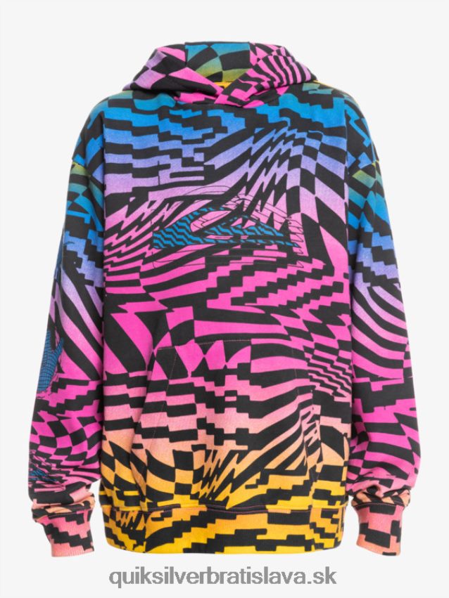 8-16 radikálne krát oversized mikina s kapucňou Quiksilver chlapci B80HXR2051 ružové glo radikálne časy 231