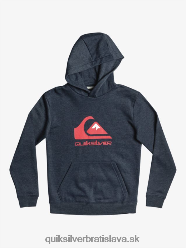 8-16 veľký fleecový top s logom Quiksilver chlapci B80HXR2247 námornícke sako vres