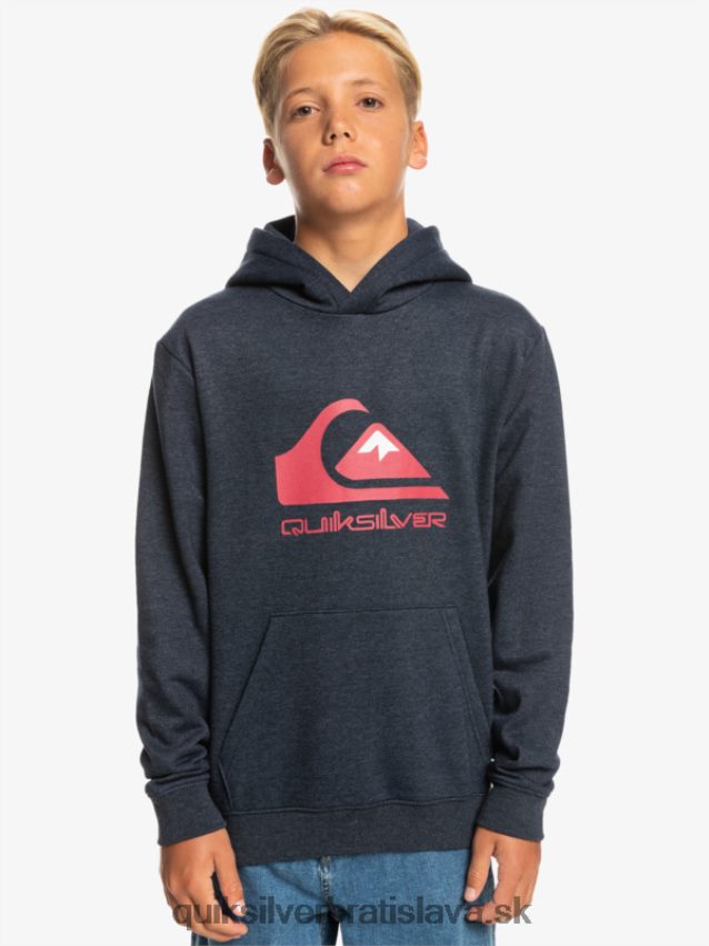 8-16 veľký fleecový top s logom Quiksilver chlapci B80HXR2247 námornícke sako vres