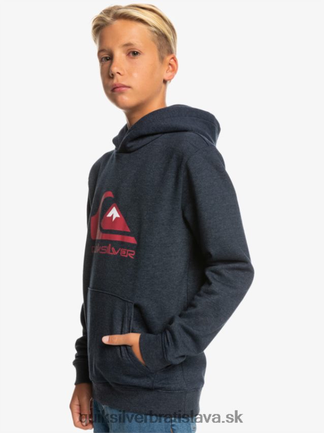 8-16 veľký fleecový top s logom Quiksilver chlapci B80HXR2247 námornícke sako vres