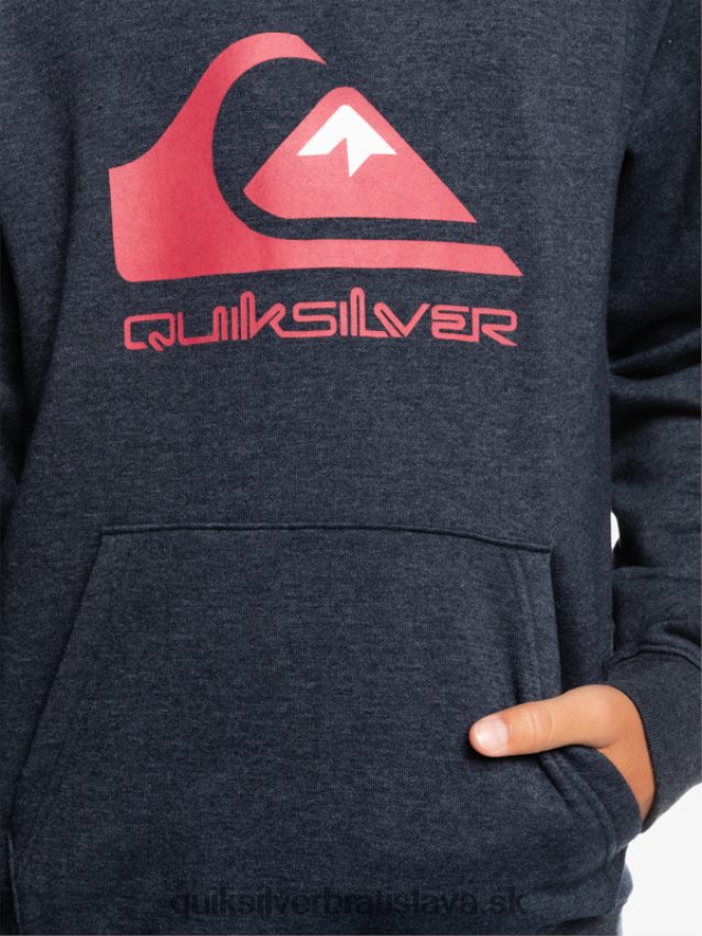 8-16 veľký fleecový top s logom Quiksilver chlapci B80HXR2247 námornícke sako vres