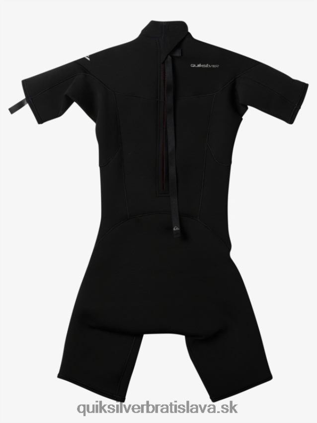 8-16 2/2 mm kombinéza na každodenné cvičenie s krátkym rukávom na zadný zips Quiksilver chlapci B80HXR2040 čierna