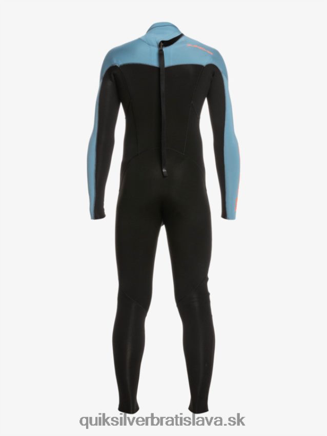 8-16 3/2 mm neoprénový oblek na každodenné sedenia so zipsom na chrbte Quiksilver chlapci B80HXR2223 čierna/provinčná modrá