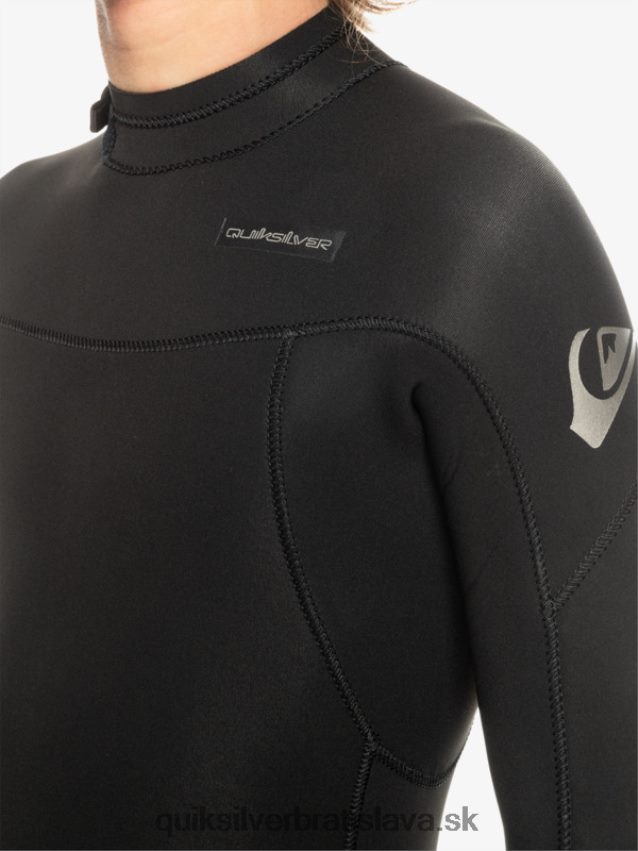 8-16 3/2 mm neoprénový oblek na každodenné sedenia so zipsom na chrbte Quiksilver chlapci B80HXR2224 čierna
