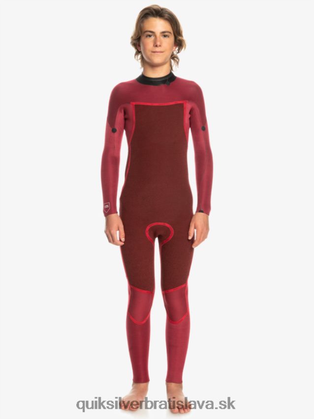 8-16 3/2 mm neoprénový oblek na každodenné sedenia so zipsom na chrbte Quiksilver chlapci B80HXR2224 čierna