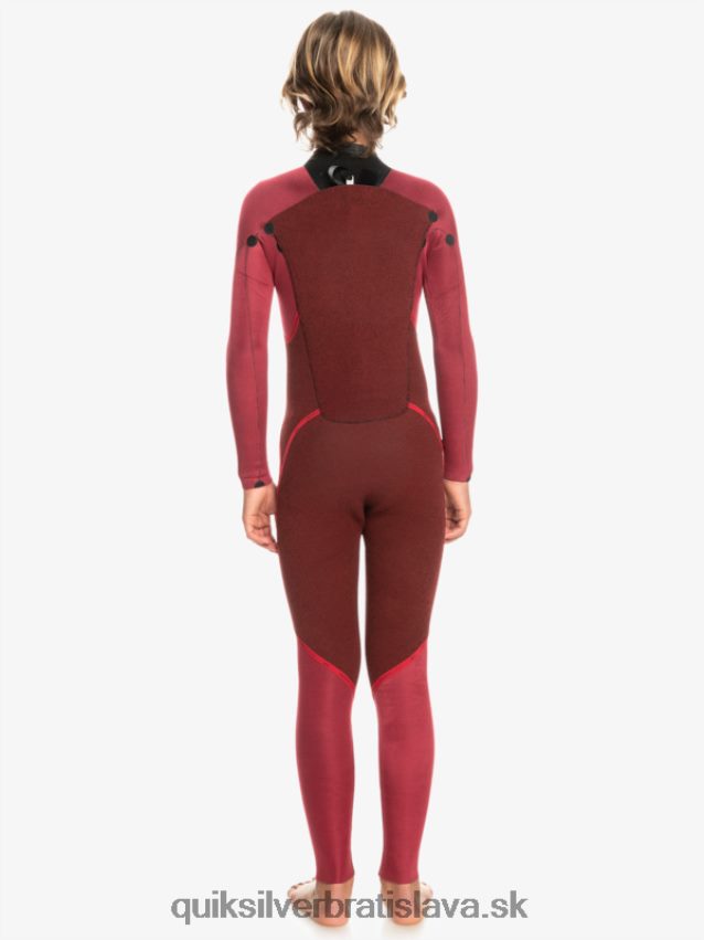 8-16 3/2 mm neoprénový oblek na každodenné sedenia so zipsom na chrbte Quiksilver chlapci B80HXR2224 čierna