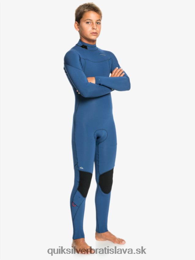 8-16 3/2mm sessions l/sl fullsuit Quiksilver chlapci B80HXR2195 insígnie modrá