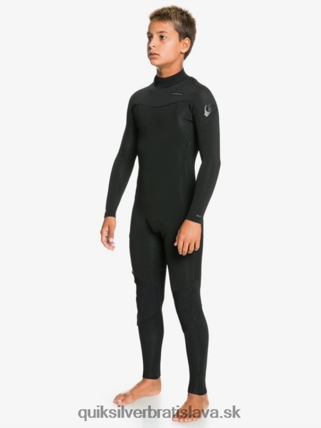 8-16 4/3mm sessions l/sl fullsuit Quiksilver chlapci B80HXR2188 čierna