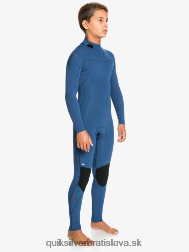 8-16 4/3mm sessions l/sl fullsuit Quiksilver chlapci B80HXR2189 insígnie modrá