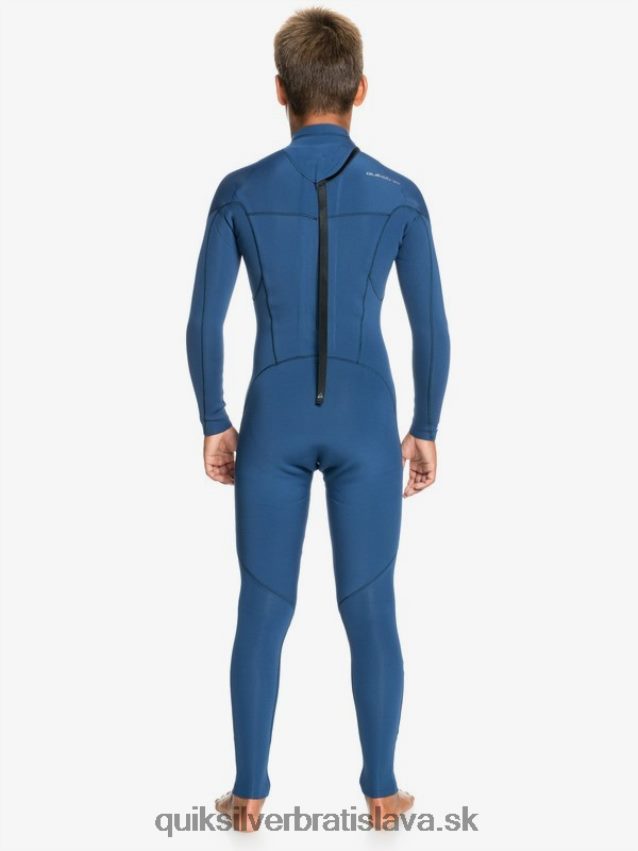8-16 4/3mm sessions l/sl fullsuit Quiksilver chlapci B80HXR2189 insígnie modrá