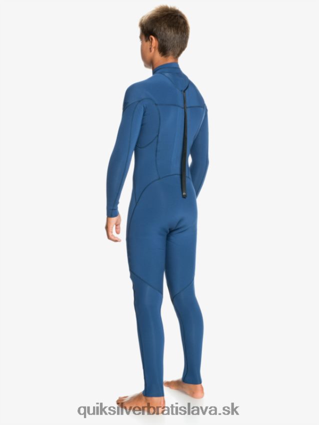 8-16 4/3mm sessions l/sl fullsuit Quiksilver chlapci B80HXR2189 insígnie modrá