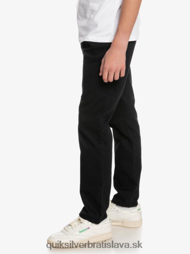 8-16 hore každodenné nohavice Quiksilver chlapci B80HXR2240 čierna