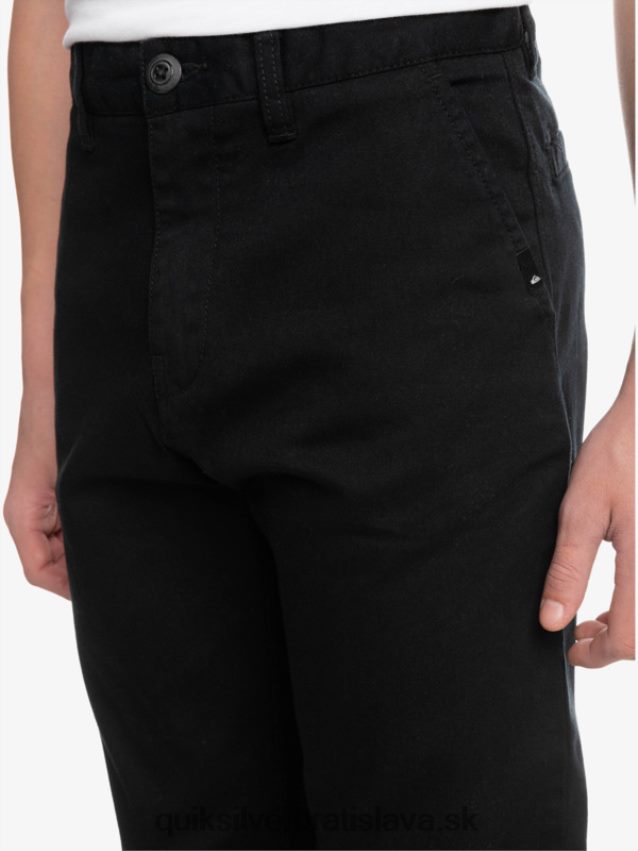 8-16 hore každodenné nohavice Quiksilver chlapci B80HXR2240 čierna