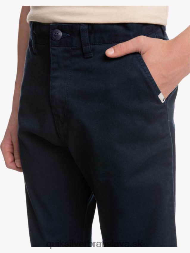 8-16 hore každodenné nohavice Quiksilver chlapci B80HXR2241 námornícke sako