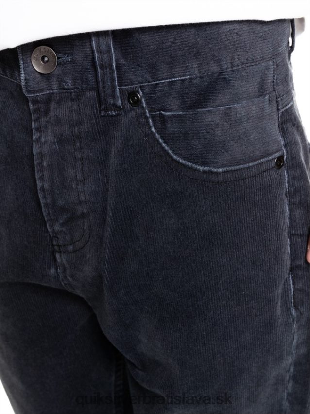 8-16 kracker zúžené manšestrové nohavice Quiksilver chlapci B80HXR2330 čierna