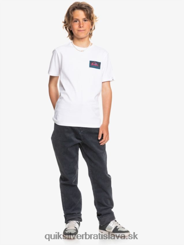 8-16 kracker zúžené manšestrové nohavice Quiksilver chlapci B80HXR2330 čierna