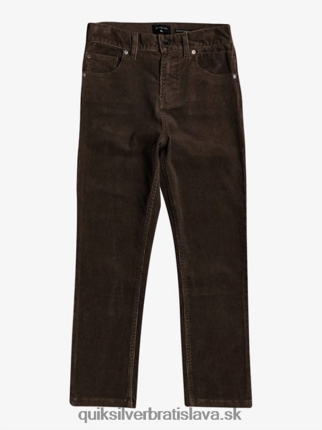 8-16 kracker zúžené manšestrové nohavice Quiksilver chlapci B80HXR2331 demitasse