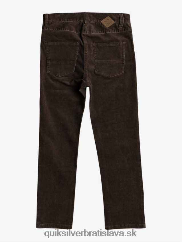 8-16 kracker zúžené manšestrové nohavice Quiksilver chlapci B80HXR2331 demitasse