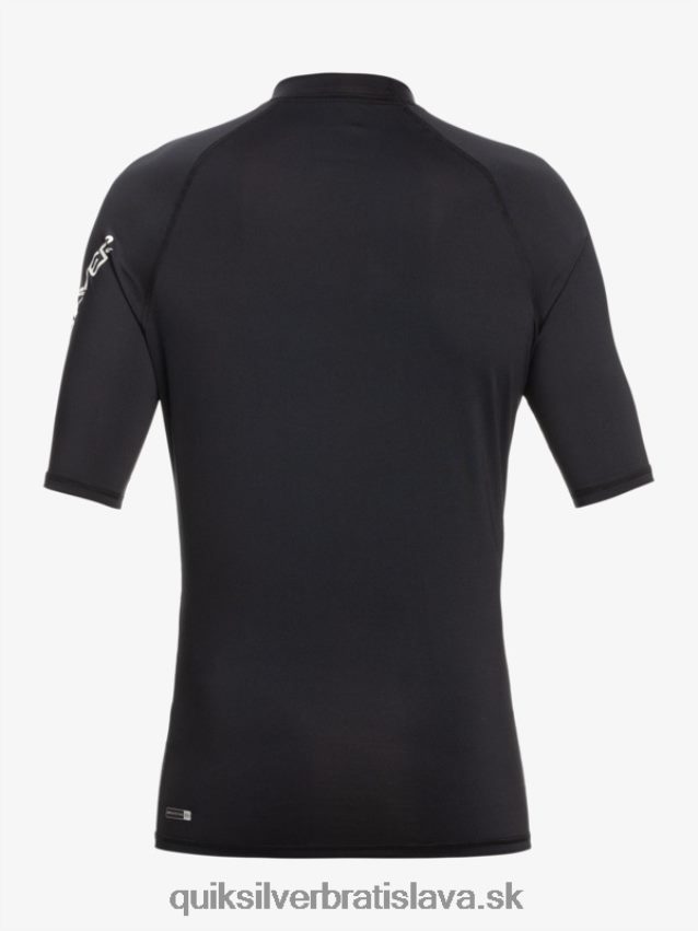 2-7 all time krátky rukáv upf 50 rashguard Quiksilver chlapci B80HXR2127 čierna