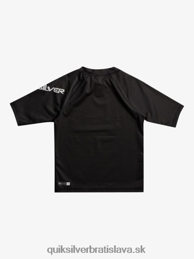 2-7 all time krátky rukáv upf 50 rashguard Quiksilver chlapci B80HXR2127 čierna