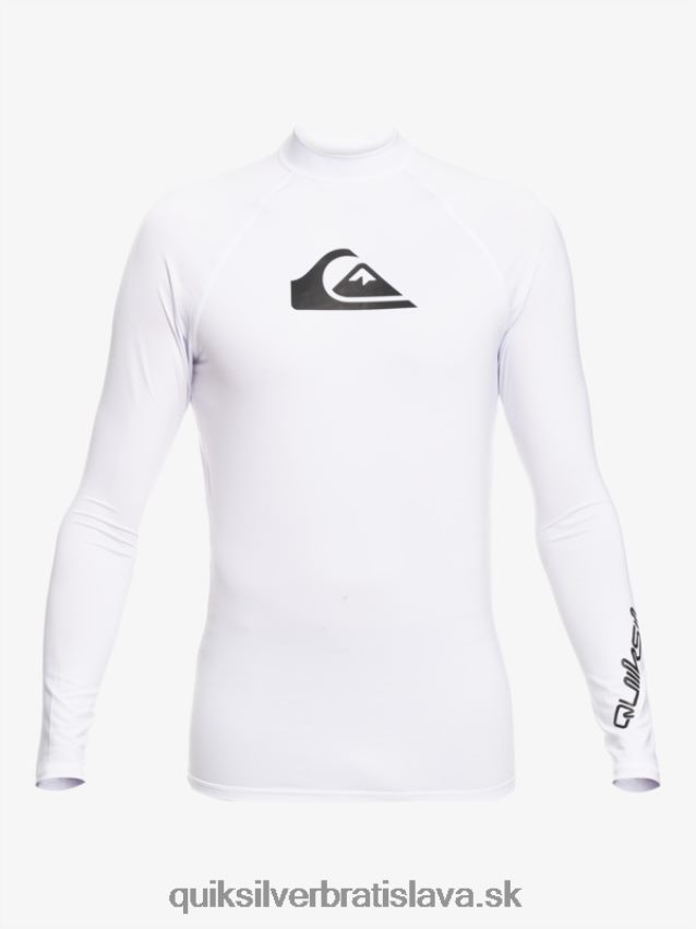 2-7 all time ls l/sl surfové tričko Quiksilver chlapci B80HXR2073 biely