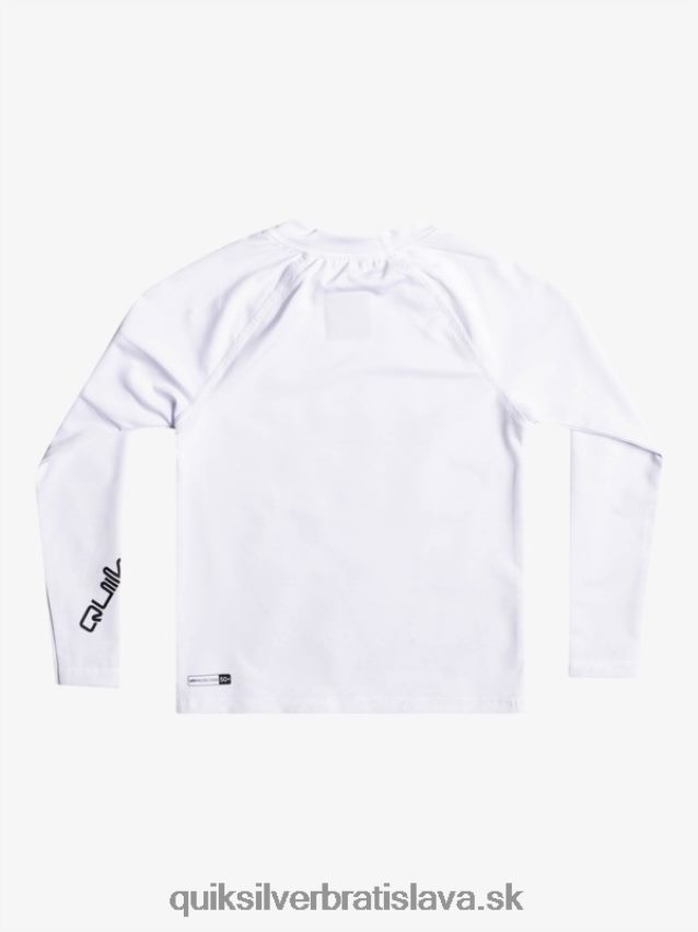 2-7 all time ls l/sl surfové tričko Quiksilver chlapci B80HXR2073 biely