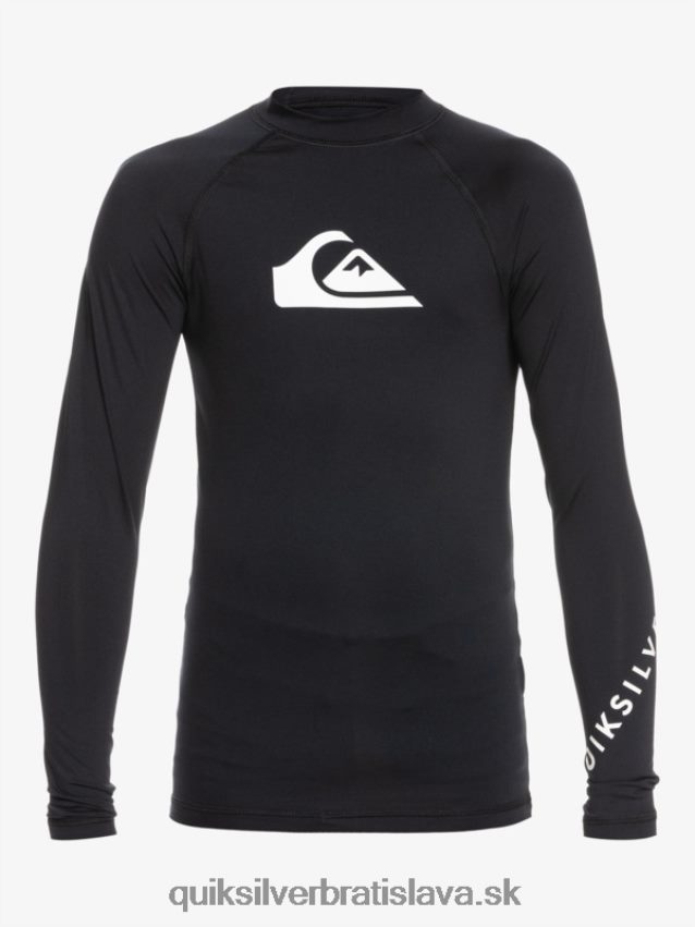 2-7 all time ls l/sl surfové tričko Quiksilver chlapci B80HXR2074 čierna