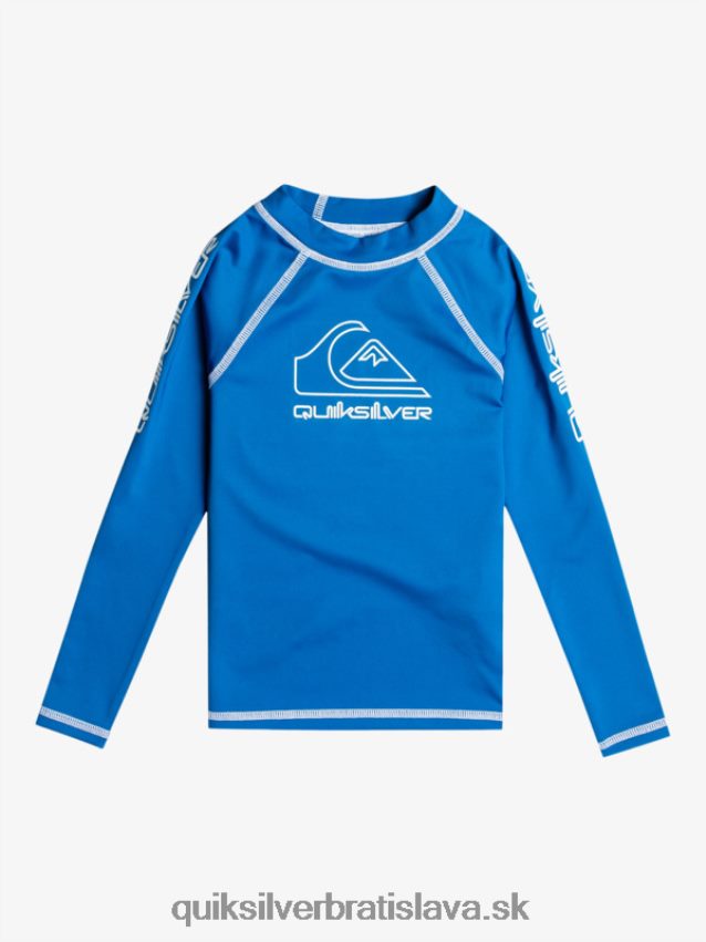 2-7 na turné dlhý rukáv upf 50 rashguard Quiksilver chlapci B80HXR2219 šnorchlovať modrá