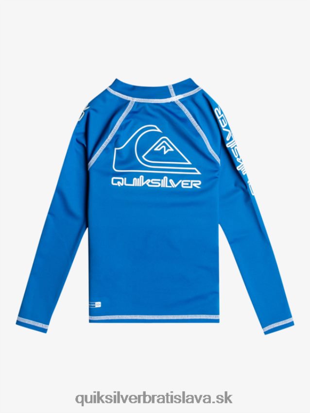 2-7 na turné dlhý rukáv upf 50 rashguard Quiksilver chlapci B80HXR2219 šnorchlovať modrá