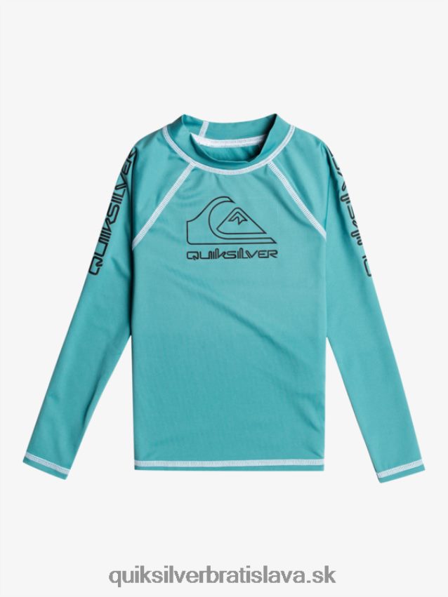 2-7 na turné dlhý rukáv upf 50 rashguard Quiksilver chlapci B80HXR2221 bretónska modrá