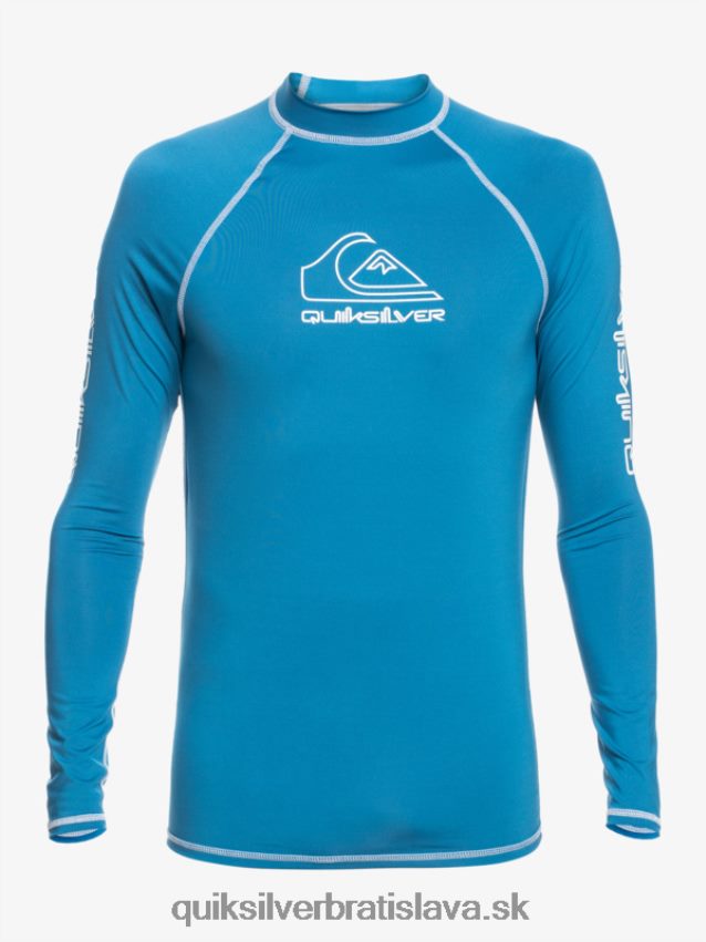 2-7 na turné dlhý rukáv upf 50 rashguard Quiksilver chlapci B80HXR2222 modrá vallarta