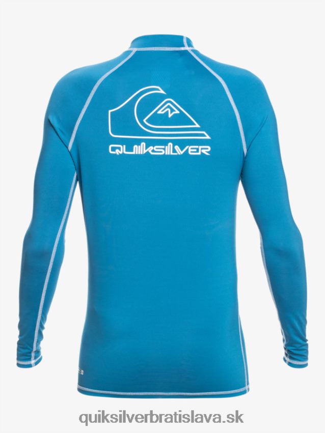 2-7 na turné dlhý rukáv upf 50 rashguard Quiksilver chlapci B80HXR2222 modrá vallarta