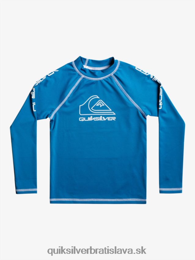 2-7 na turné dlhý rukáv upf 50 rashguard Quiksilver chlapci B80HXR2222 modrá vallarta