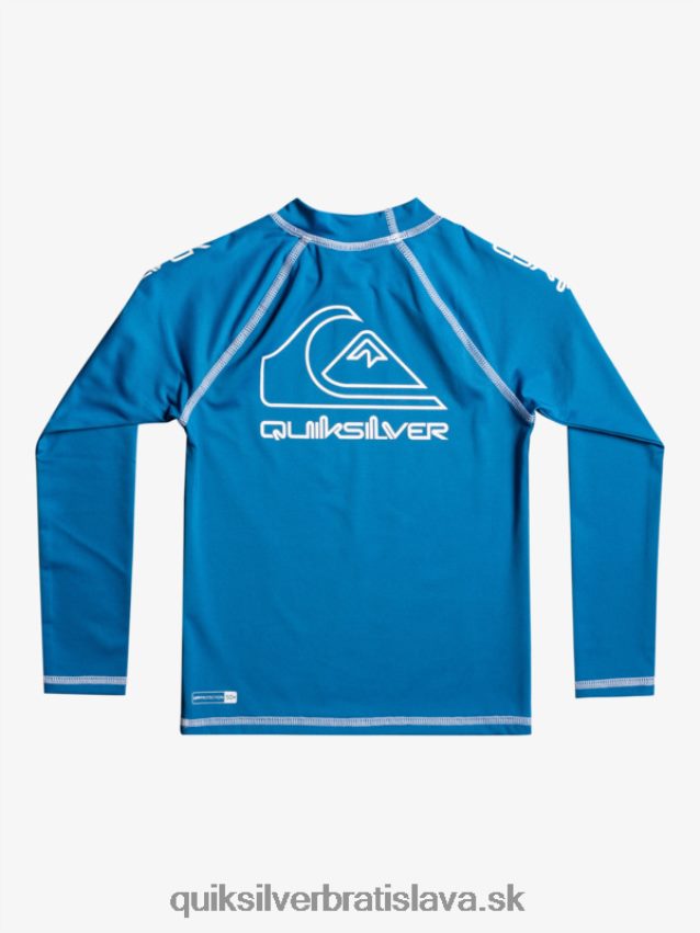 2-7 na turné dlhý rukáv upf 50 rashguard Quiksilver chlapci B80HXR2222 modrá vallarta