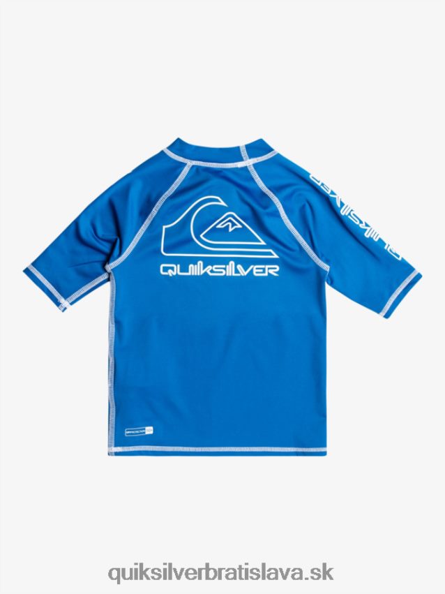2-7 na turné krátky rukáv upf 50 rashguard Quiksilver chlapci B80HXR2114 šnorchlovať modrá