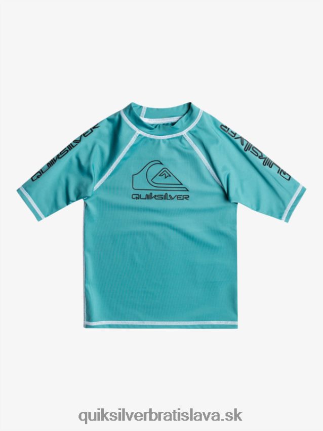 2-7 na turné krátky rukáv upf 50 rashguard Quiksilver chlapci B80HXR2115 bretónska modrá