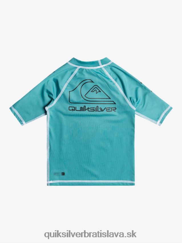 2-7 na turné krátky rukáv upf 50 rashguard Quiksilver chlapci B80HXR2115 bretónska modrá