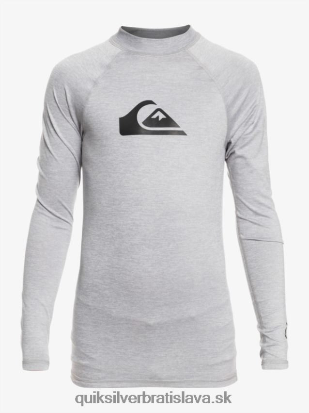 8-16 all time ls mládežnícke l/sl surfové tričko Quiksilver chlapci B80HXR2096 vres so snehom