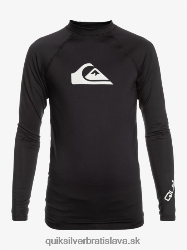 8-16 all time ls mládežnícke l/sl surfové tričko Quiksilver chlapci B80HXR2097 čierna