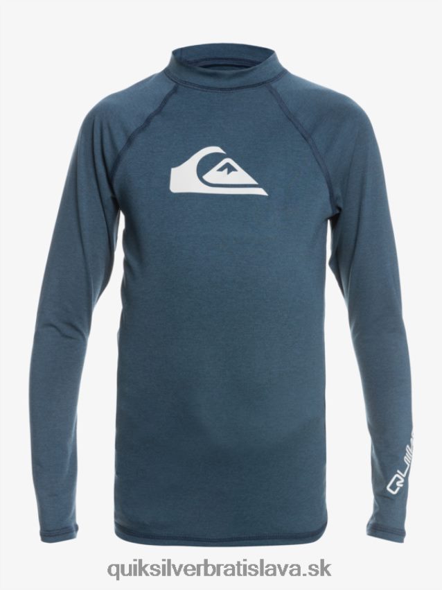 8-16 all time ls mládežnícke l/sl surfové tričko Quiksilver chlapci B80HXR2099 námornícke sako vres
