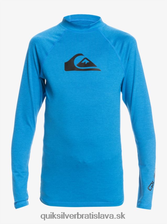 8-16 all time ls mládežnícke l/sl surfové tričko Quiksilver chlapci B80HXR2100 šnorchlovať modrý vres